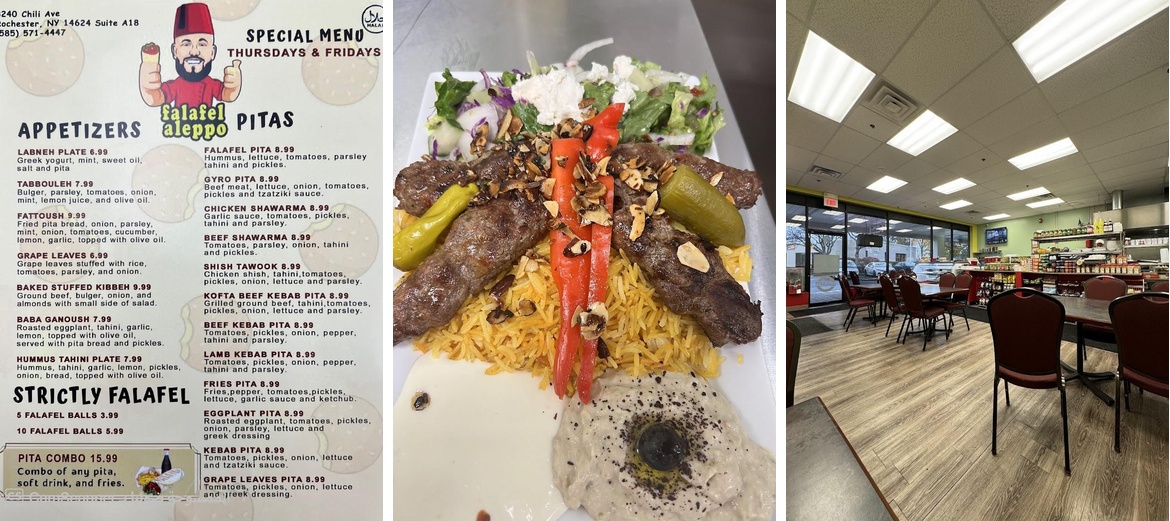 Falafel Aleppo Menu