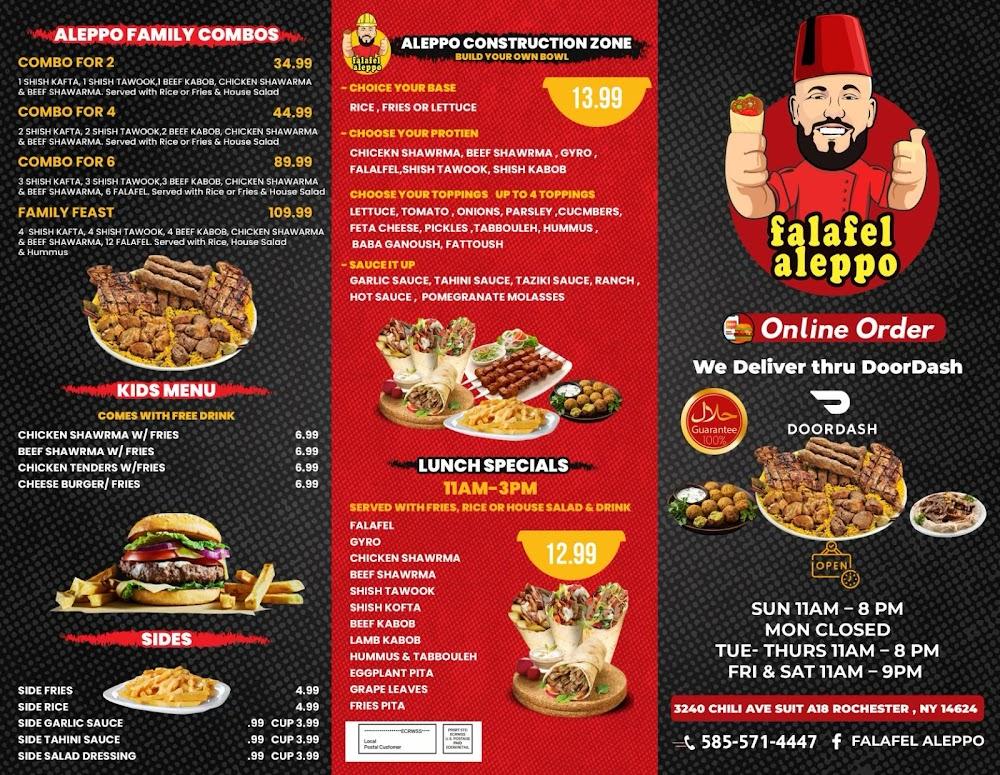Falafel Aleppo Menu image 4